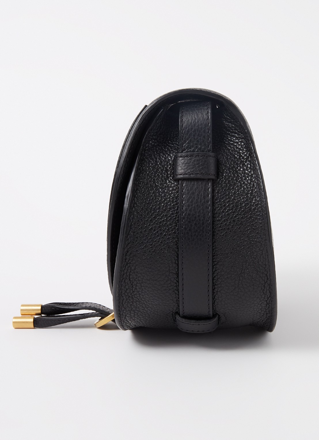 Chloé Marcie Small crossbodytas van kalfsleer - detail 3 zwart