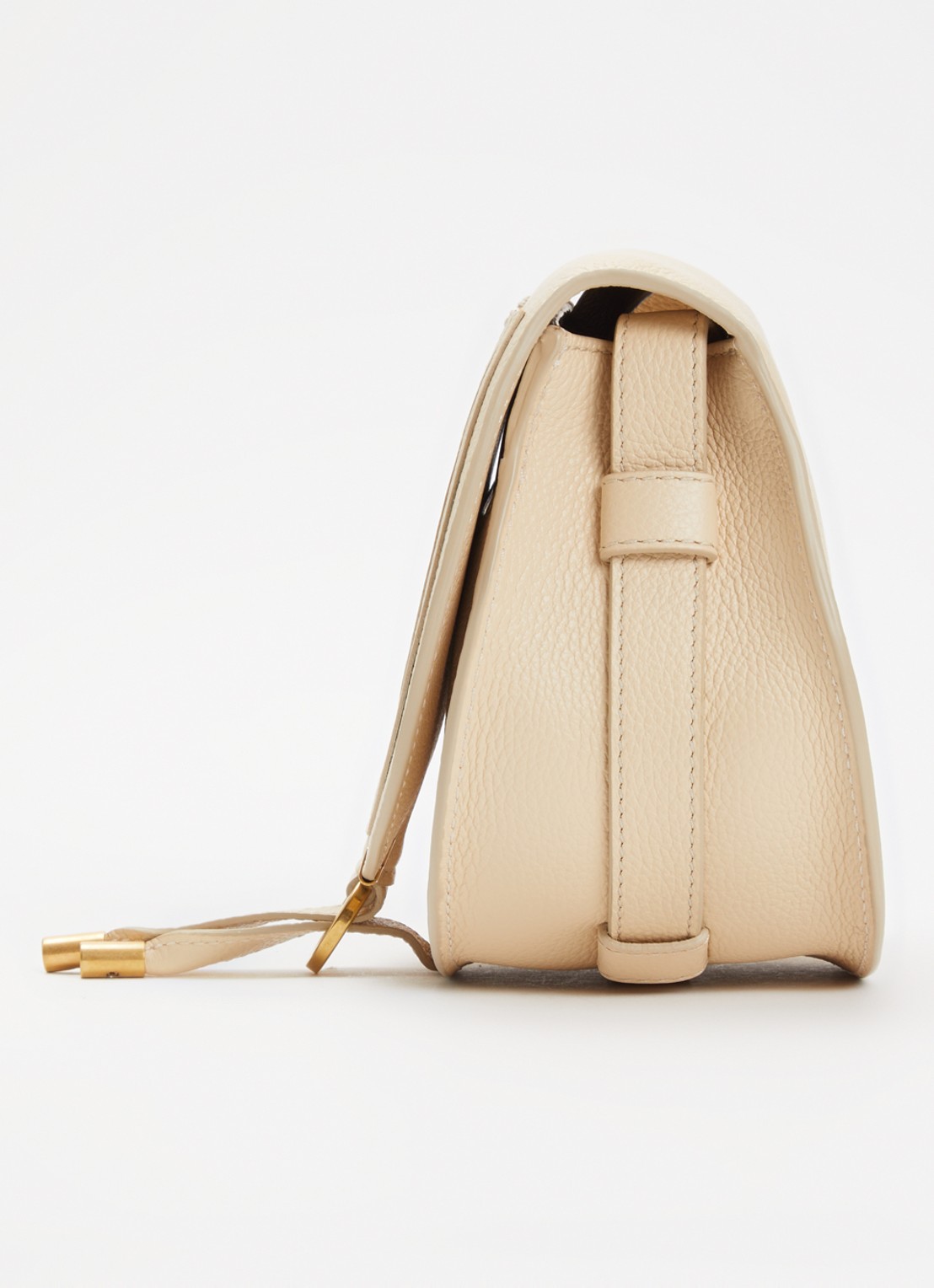 Chloé Marcie Small crossbodytas van kalfsleer - detail 2 beige