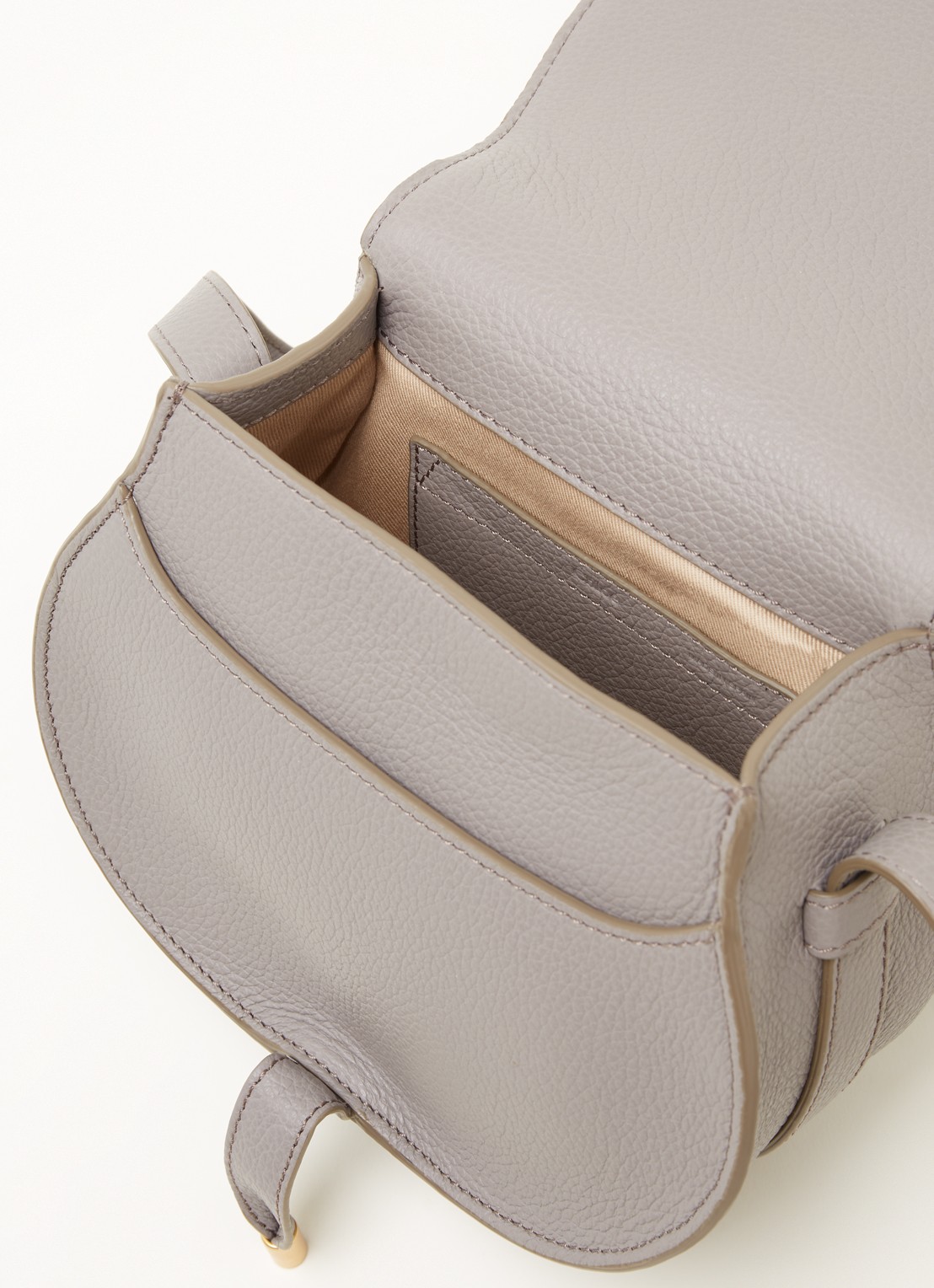 Chloé Marcie Small crossbodytas van kalfsleer - detail 2 grijs