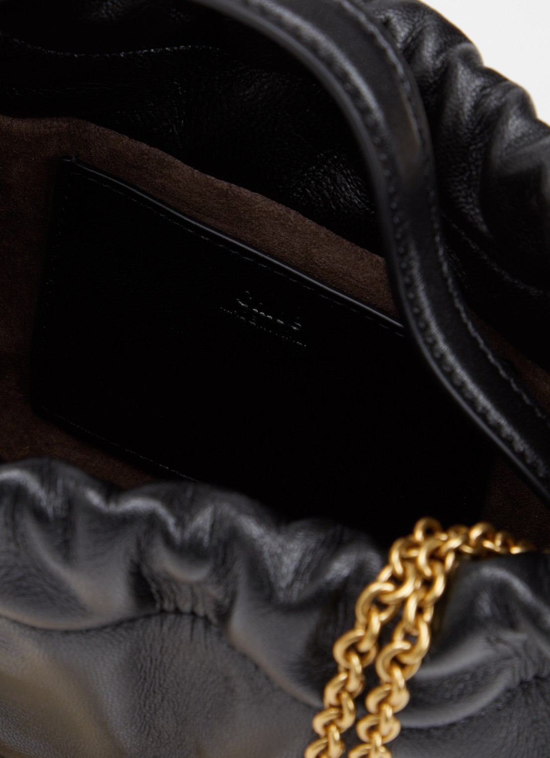 Chloé Mini Icons schoudertas van lamsleer - detail 2 zwart