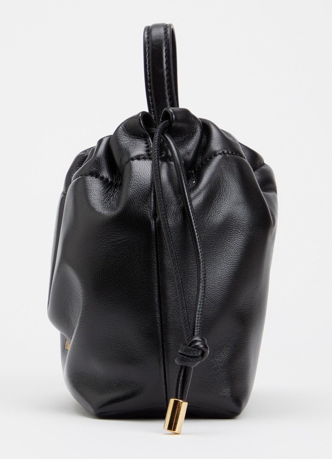 Chloé Mini Icons schoudertas van lamsleer - detail 3 zwart
