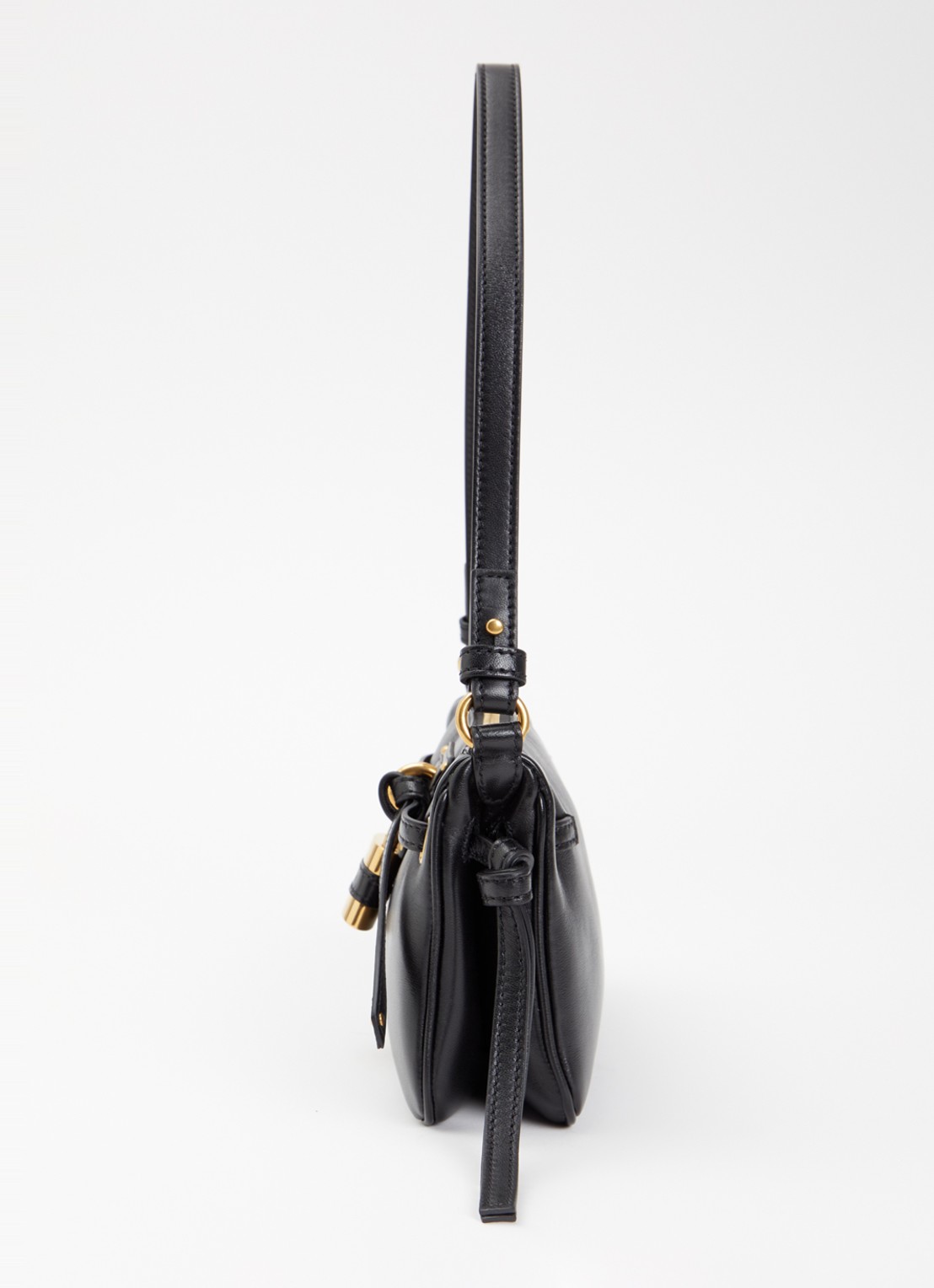 Chloé Mini Paddington Sling schoudertas van lamsleer - detail 3 zwart