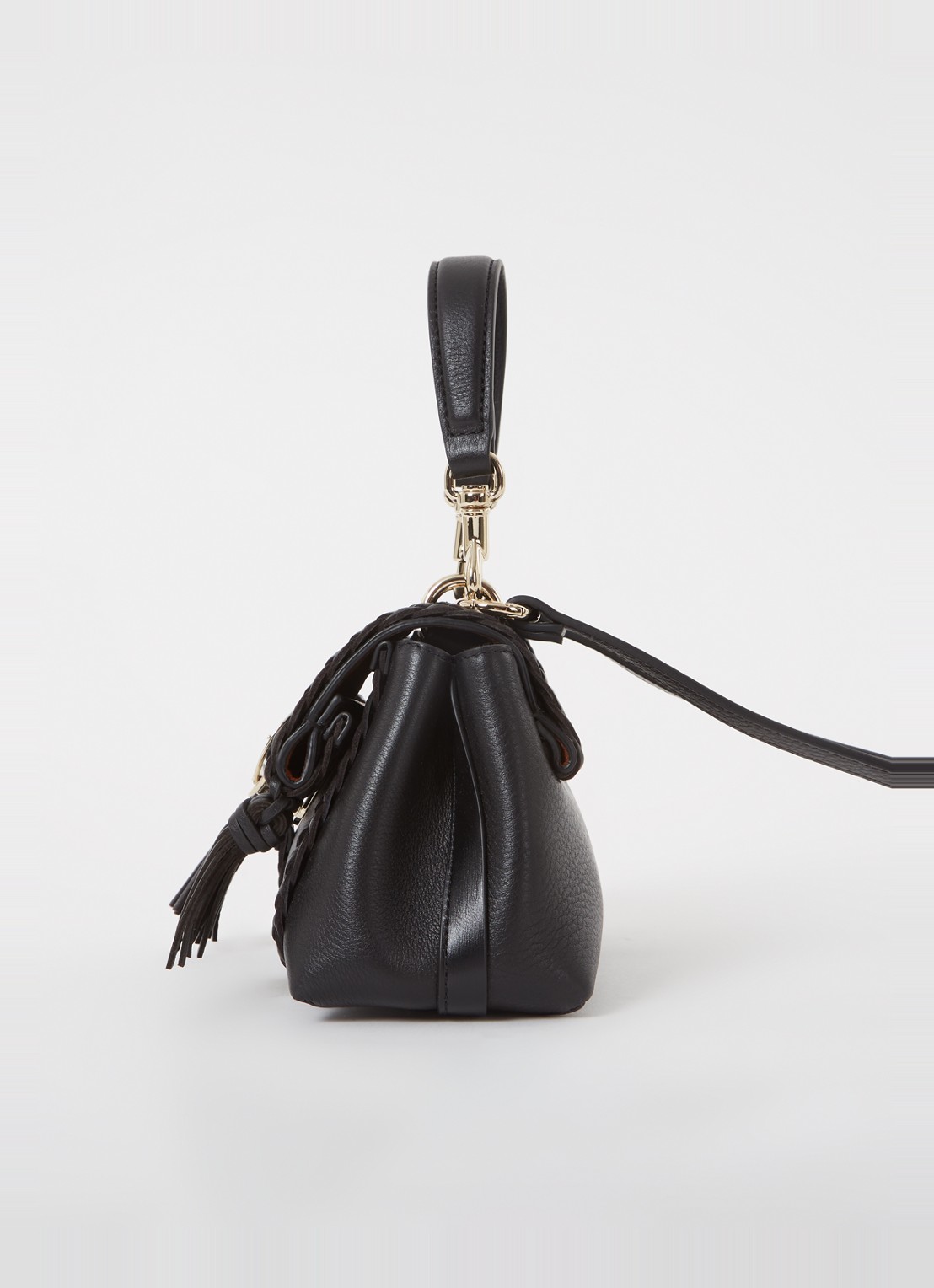 Chloé Penelope Mini handtas van kalfsleer - detail 2 zwart
