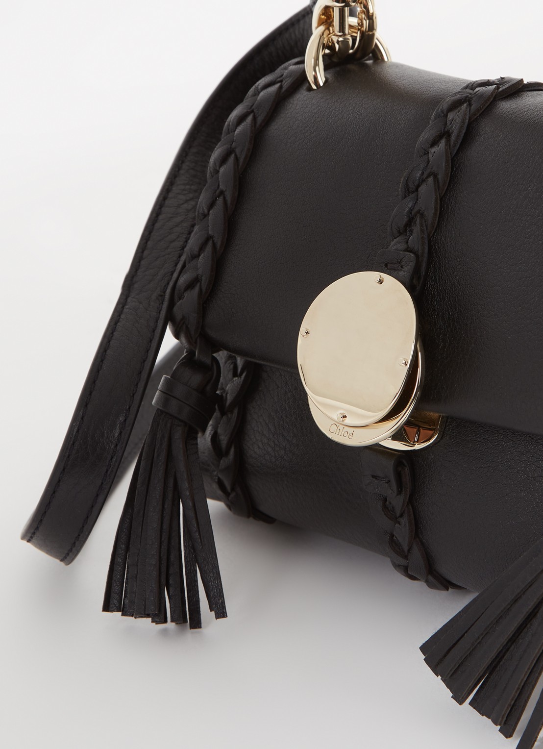 Chloé Penelope Mini handtas van kalfsleer - detail 3 zwart