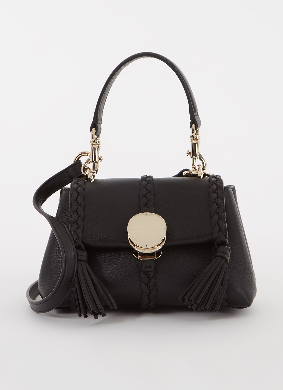 Chloé Penelope Mini handtas van kalfsleer - voorkant 4 zwart