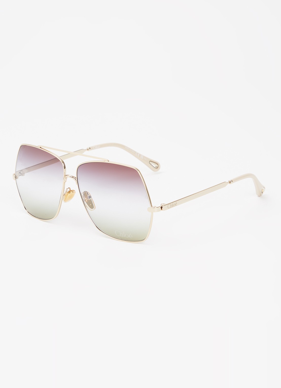 Chloé Piloten zonnebril CH0278S - voorkant goud