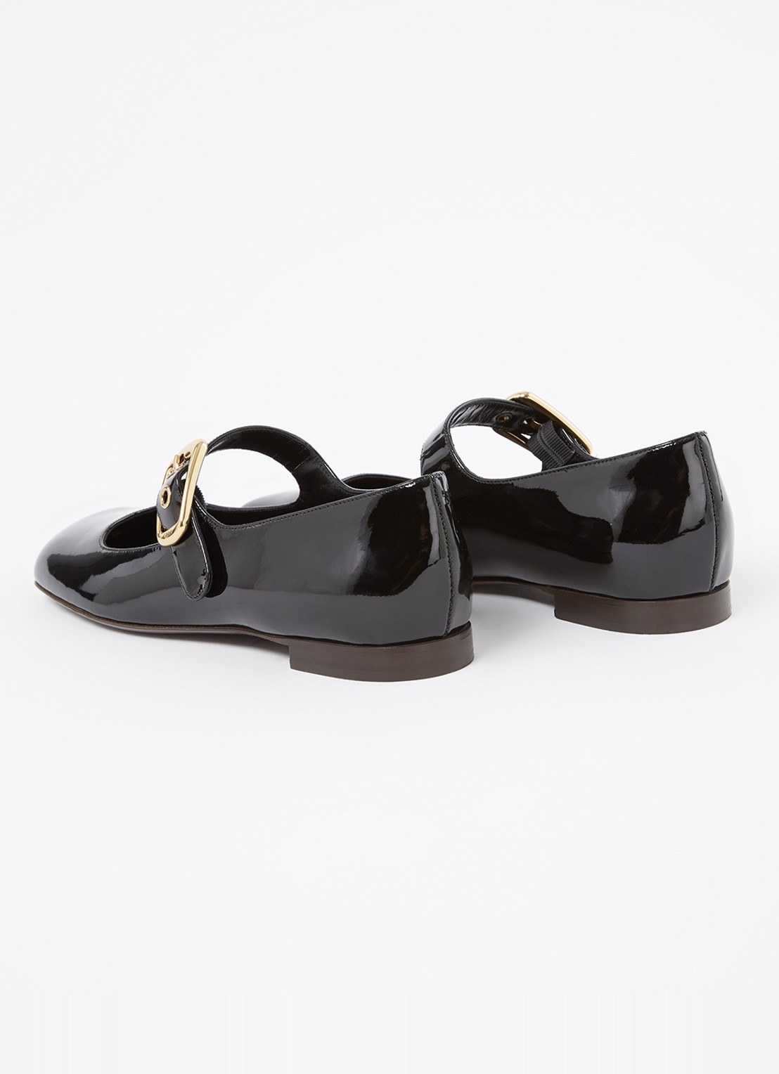 Chloé Polly ballerina van leer - achterkant 5 zwart
