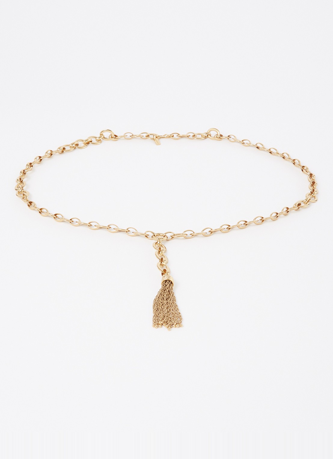Chloé Pompoms schakelriem - voorkant 2 goud