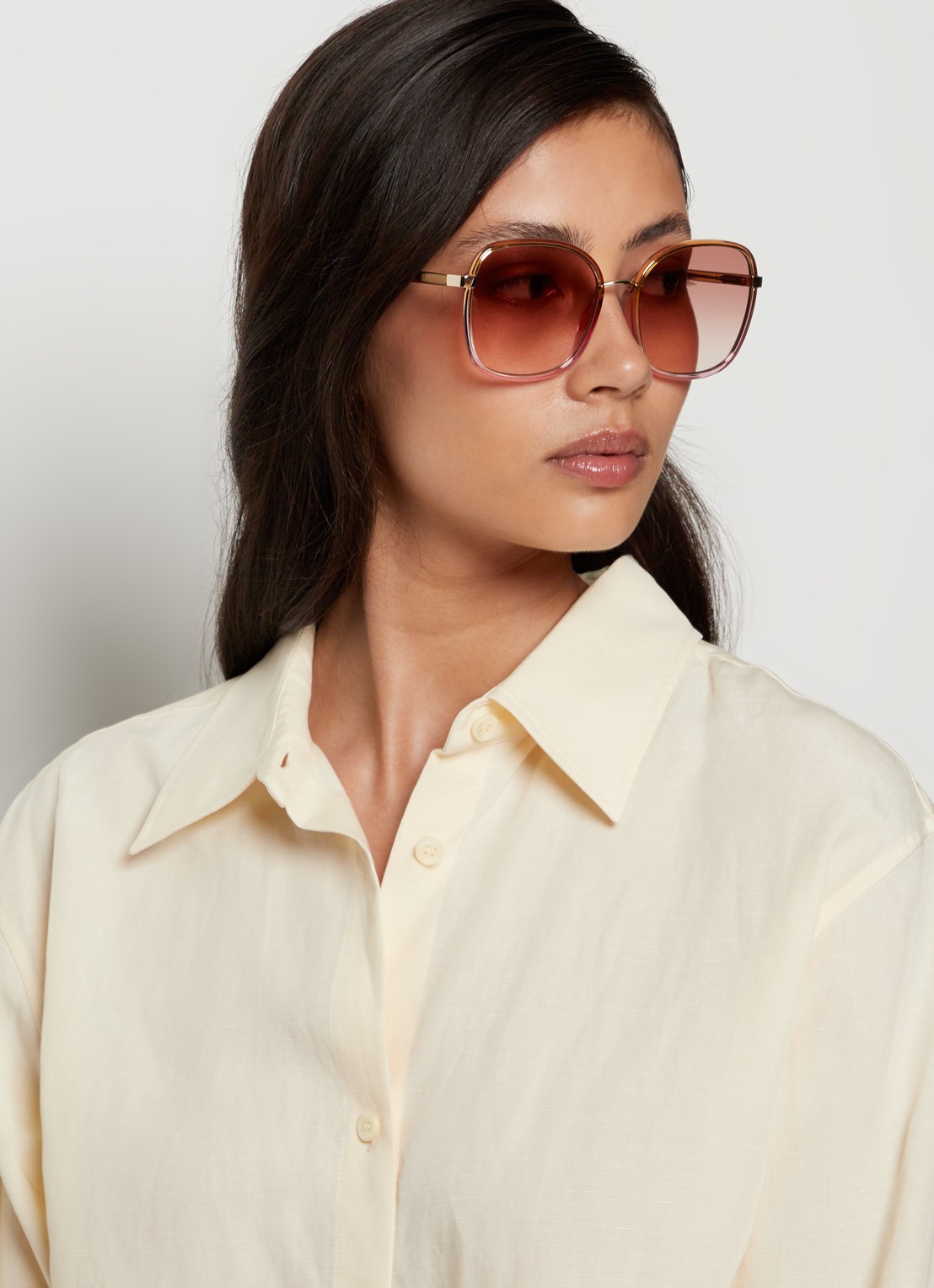 Chloé Retro zonnebril CH0031S - voorkant 2 roze