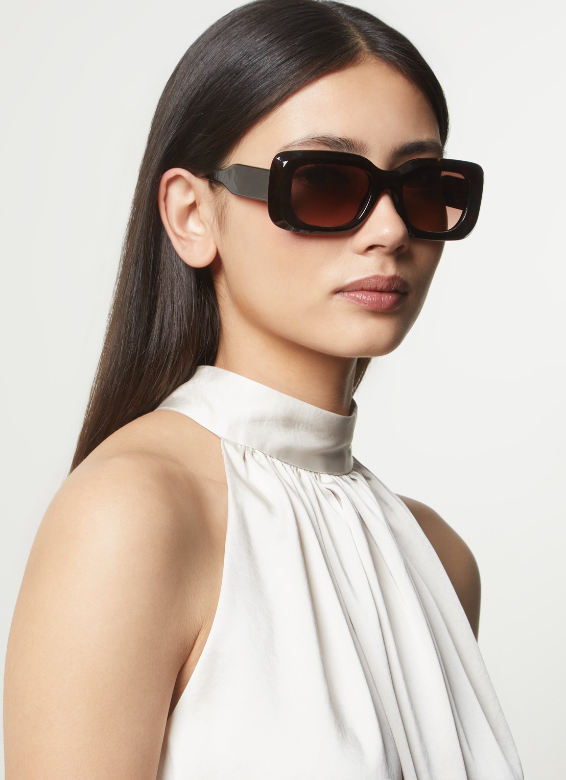 Chloé Retro zonnebril CH0188S - voorkant 2 donkerbruin