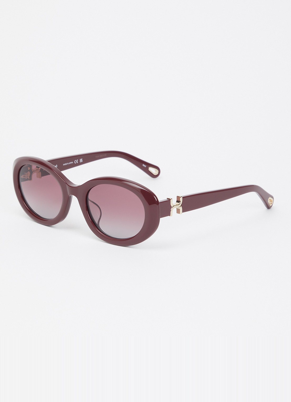 Chloé Retro zonnebril CH0323SK - voorkant bordeauxrood