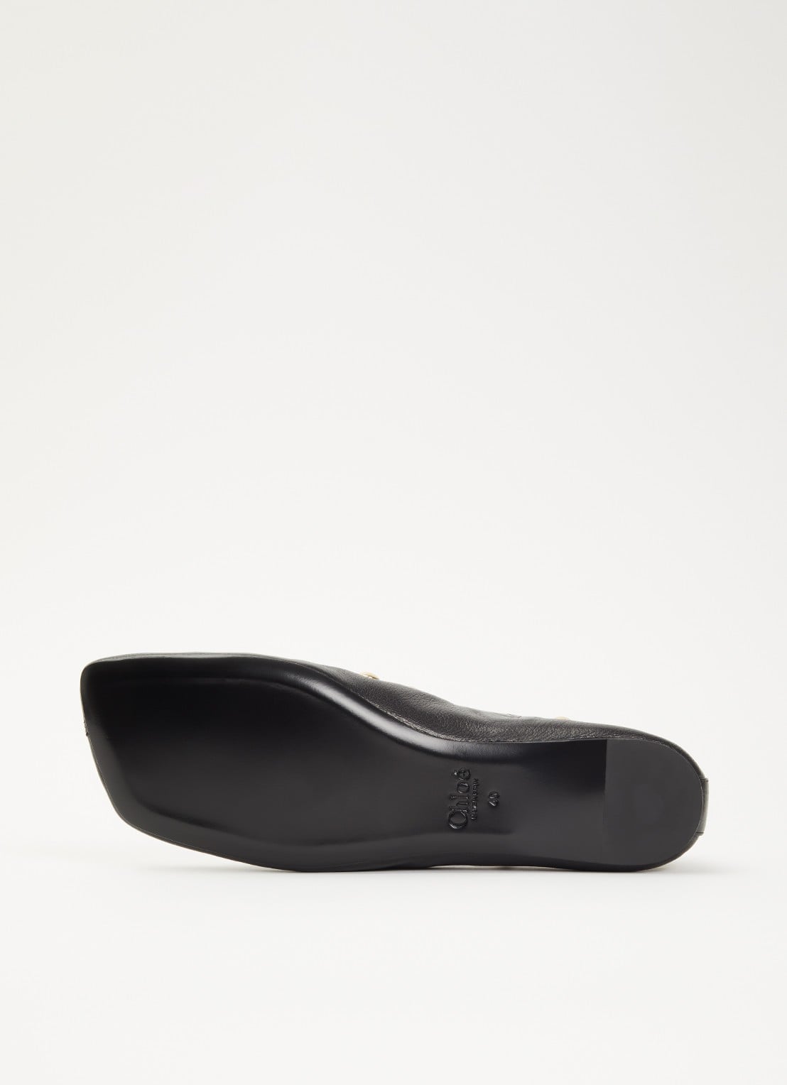 Chloé Rita slip-on van leer met studs  - detail 6 zwart