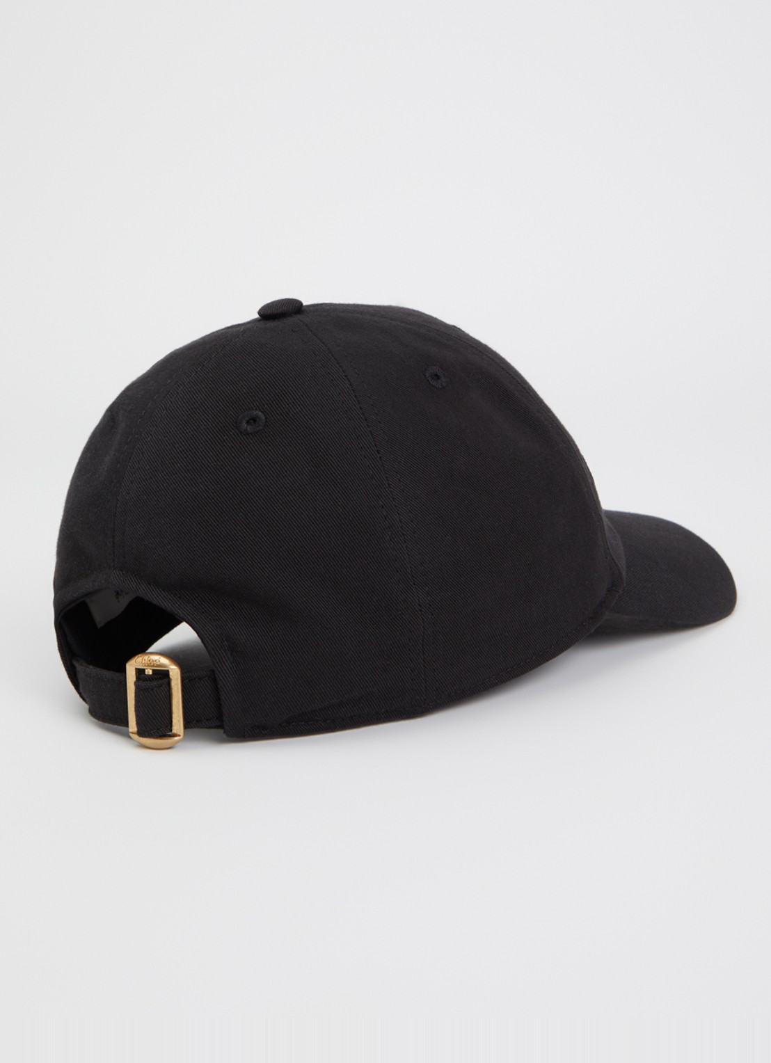 Chloé Signature pet met logoborduring - detail 2 zwart