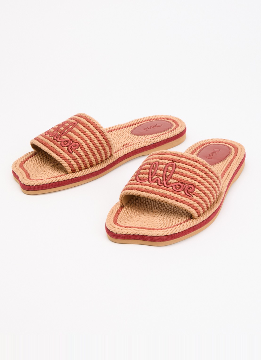 Chloé Slipper met logo - detail 3 camel