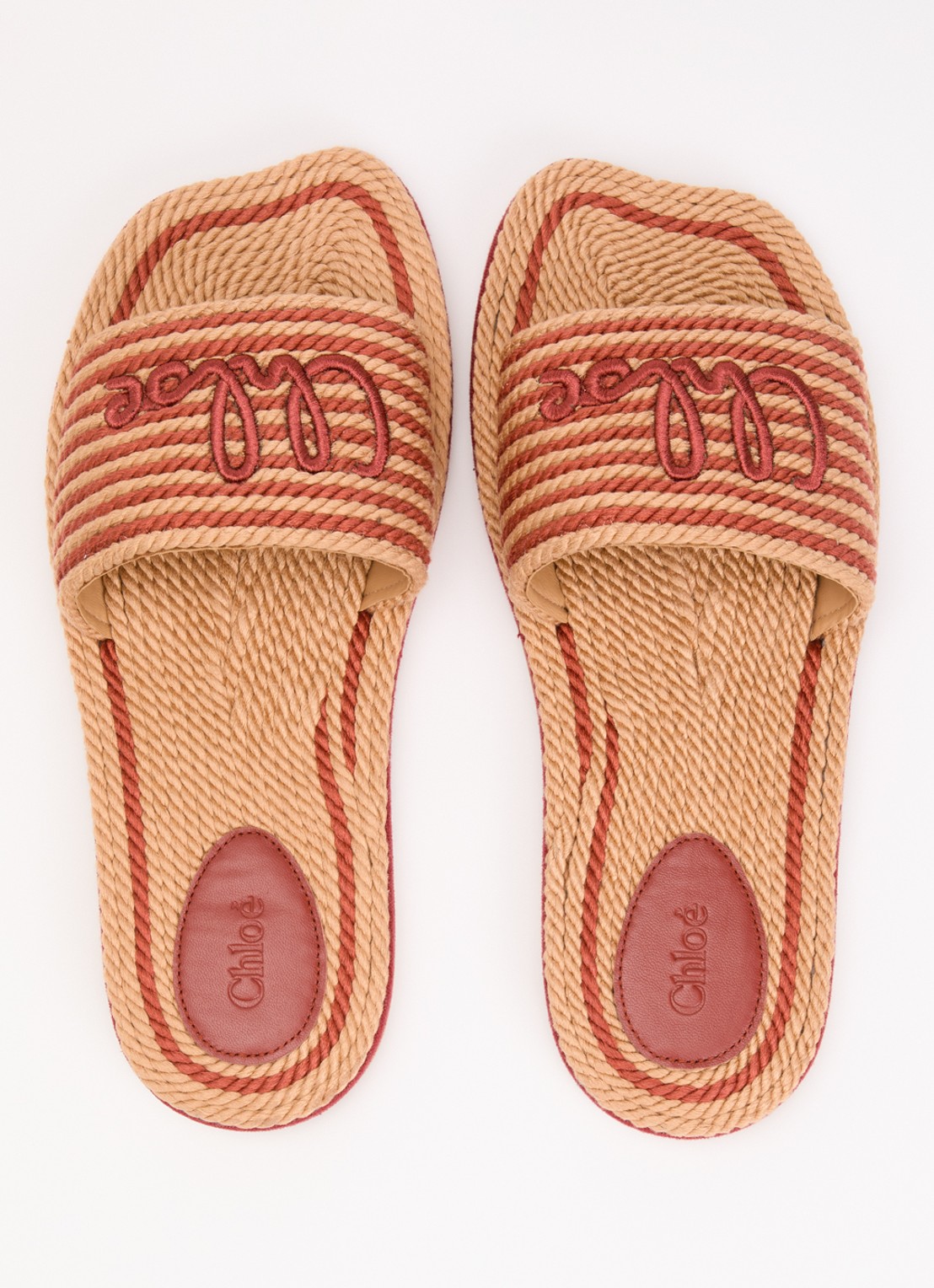 Chloé Slipper met logo - detail 4 camel
