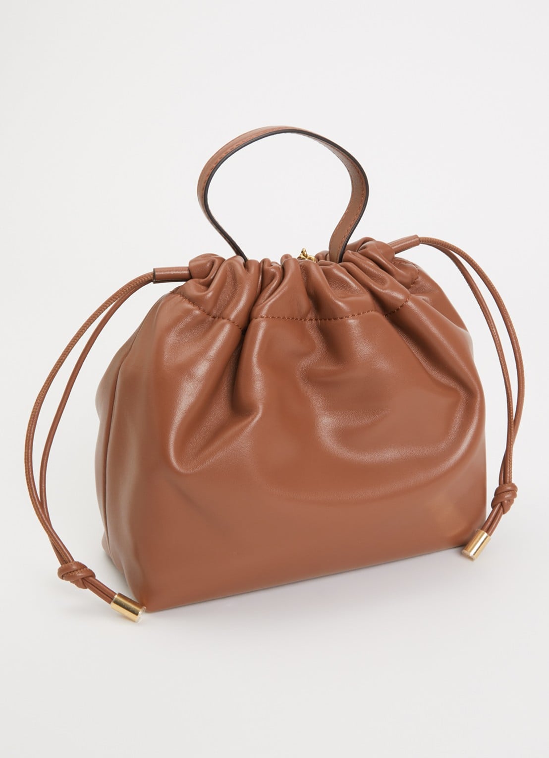 Chloé Small Chloé Icons schoudertas van lamsleer met verstelbare schouderriem - achterkant 6 roestbruin