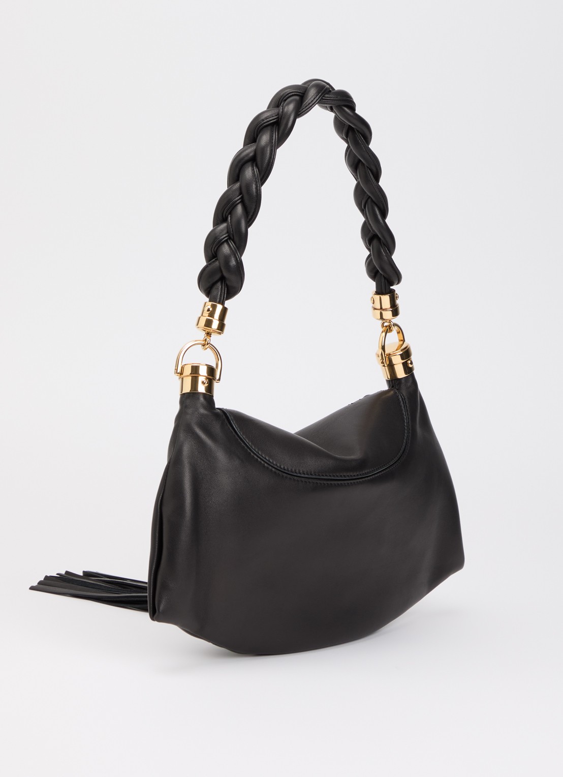Chloé Small Marcie Foulard schoudertas van lamsleer - achterkant 6 zwart
