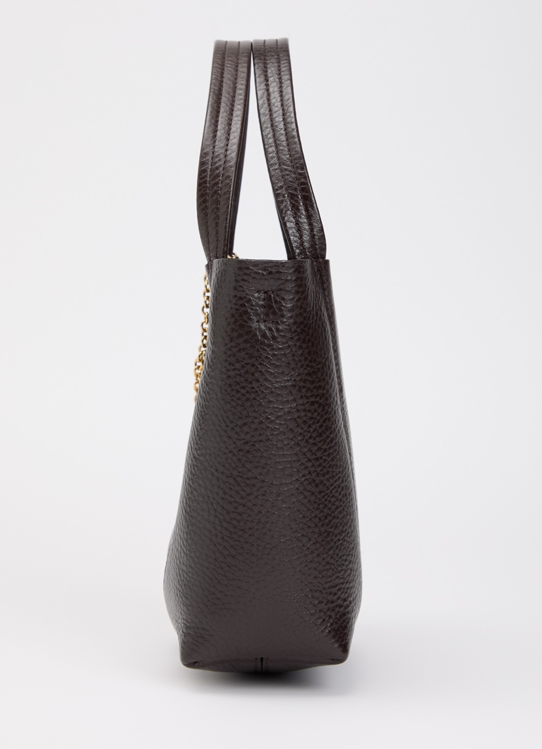 Chloé Small Spin handtas van leer met afneembare schouderriem - detail 3 donkerbruin