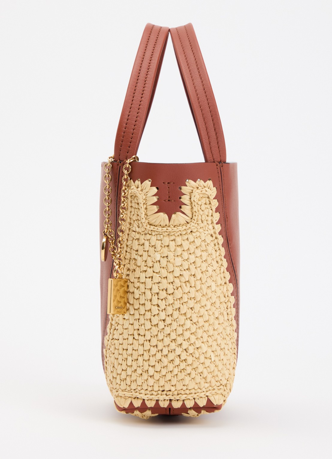Chloé Spin handtas van leer met afneembare schouderriem - detail 2 bruin