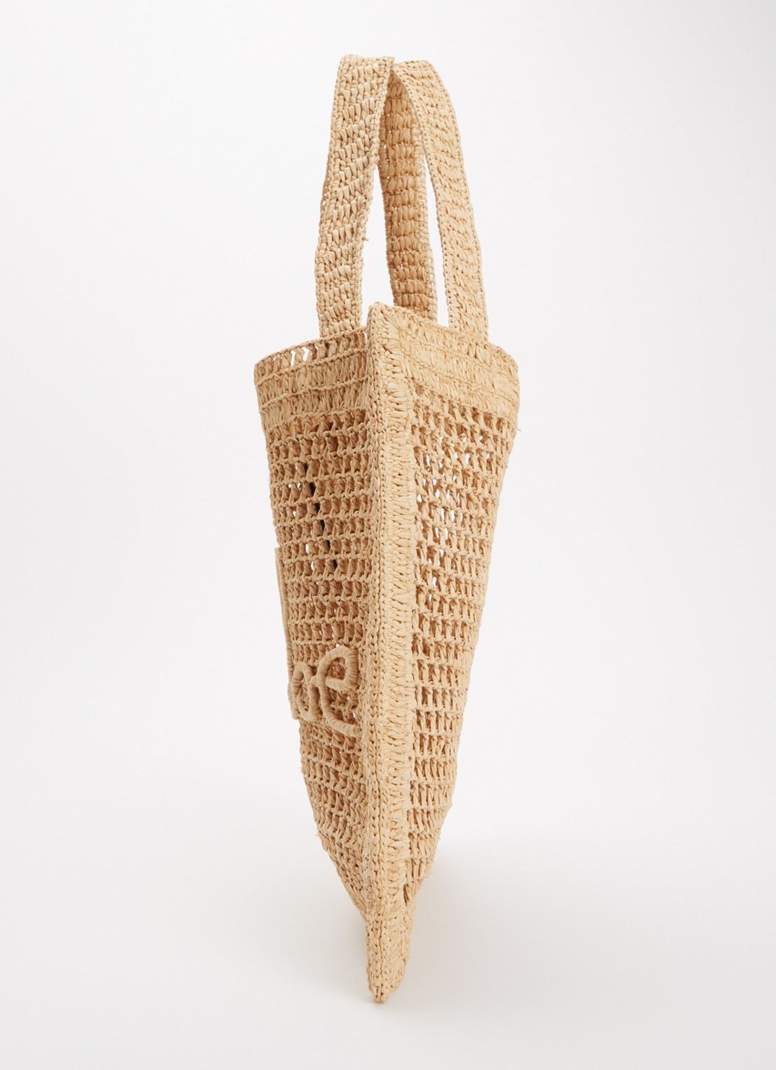 Chloé Summer Banana shopper van raffia - detail 3 beige