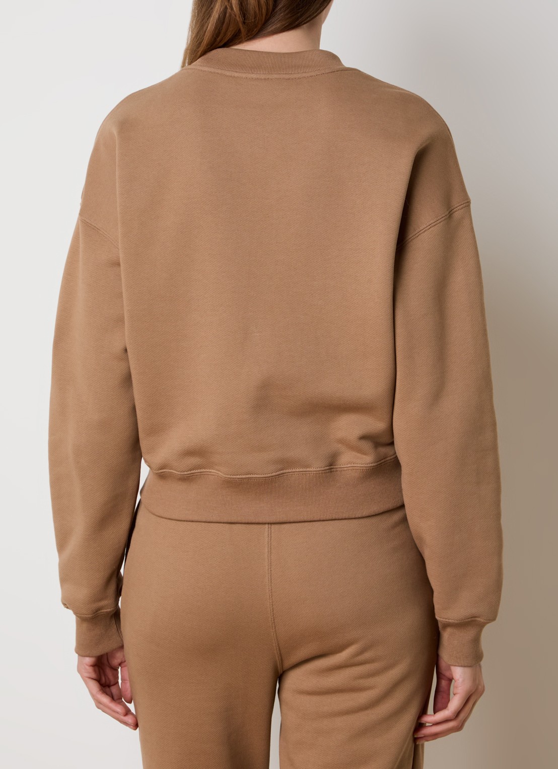 Chloé Sweater met flock logoprint - achterkant 5 camel