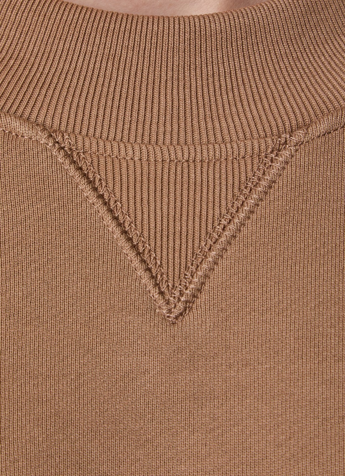 Chloé Sweater met flock logoprint - detail 4 camel