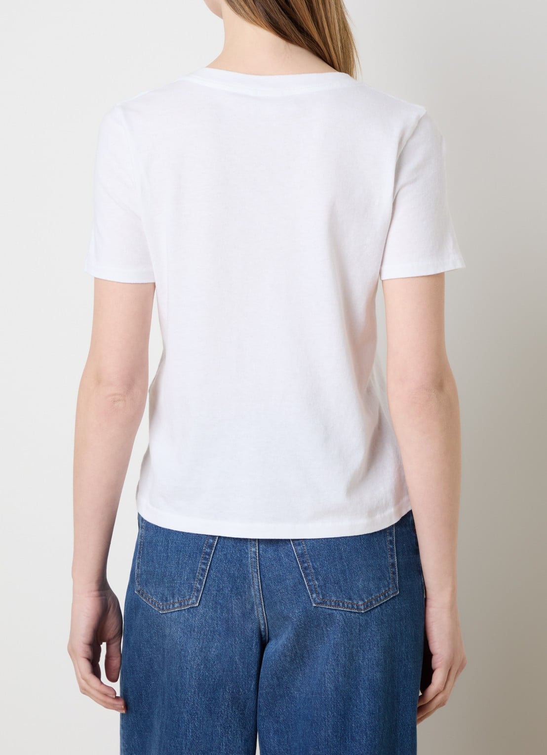 Chloé T-shirt met logoprint - achterkant wit