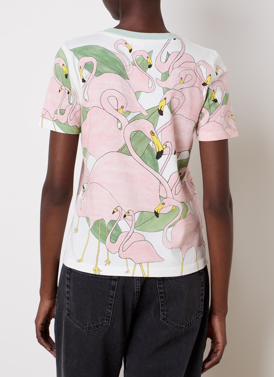 Chloé T-shirt met print - achterkant 5 roze