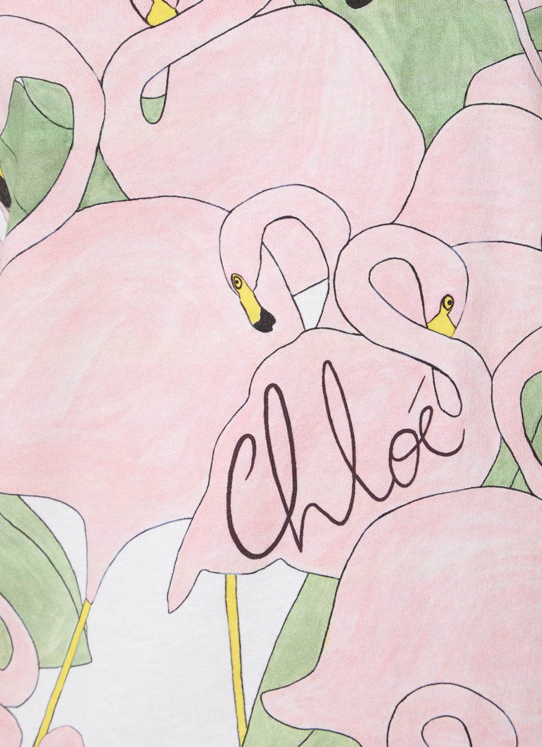 Chloé T-shirt met print - detail 2 roze