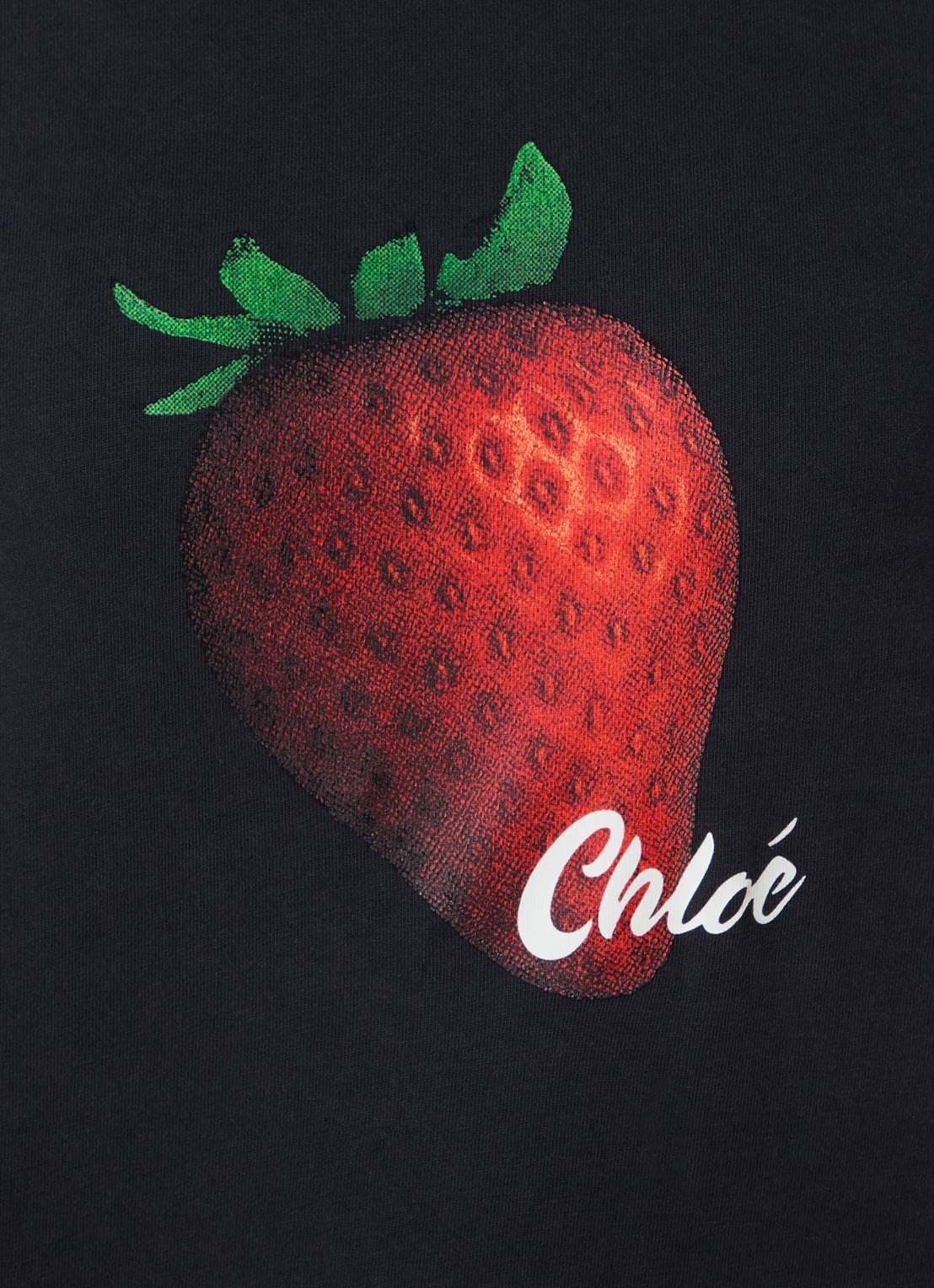 Chloé T-shirt met print - detail 2 antraciet