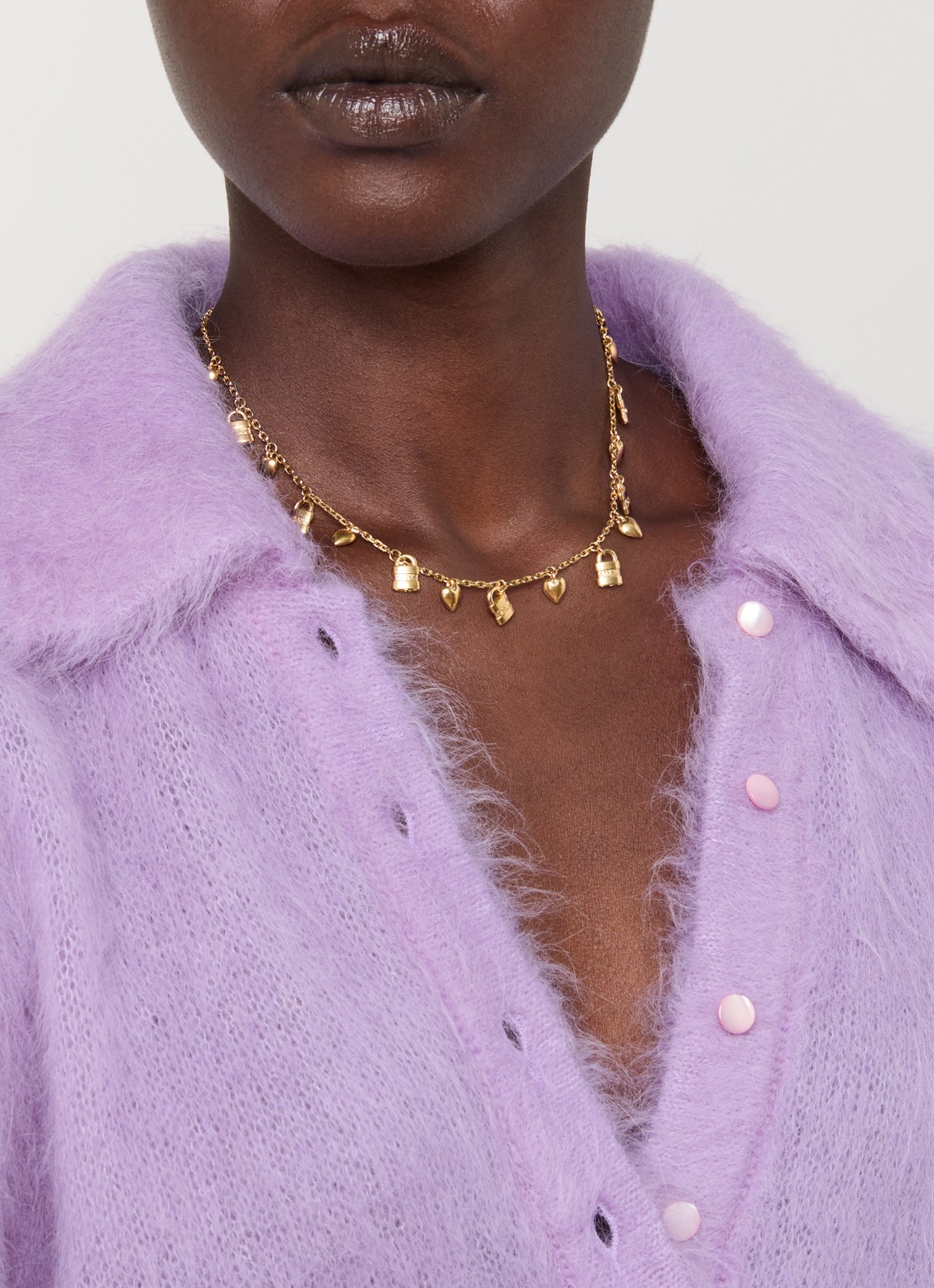 Chloé The Chloé Mini Paddington ketting veguld - voorkant 2 goud