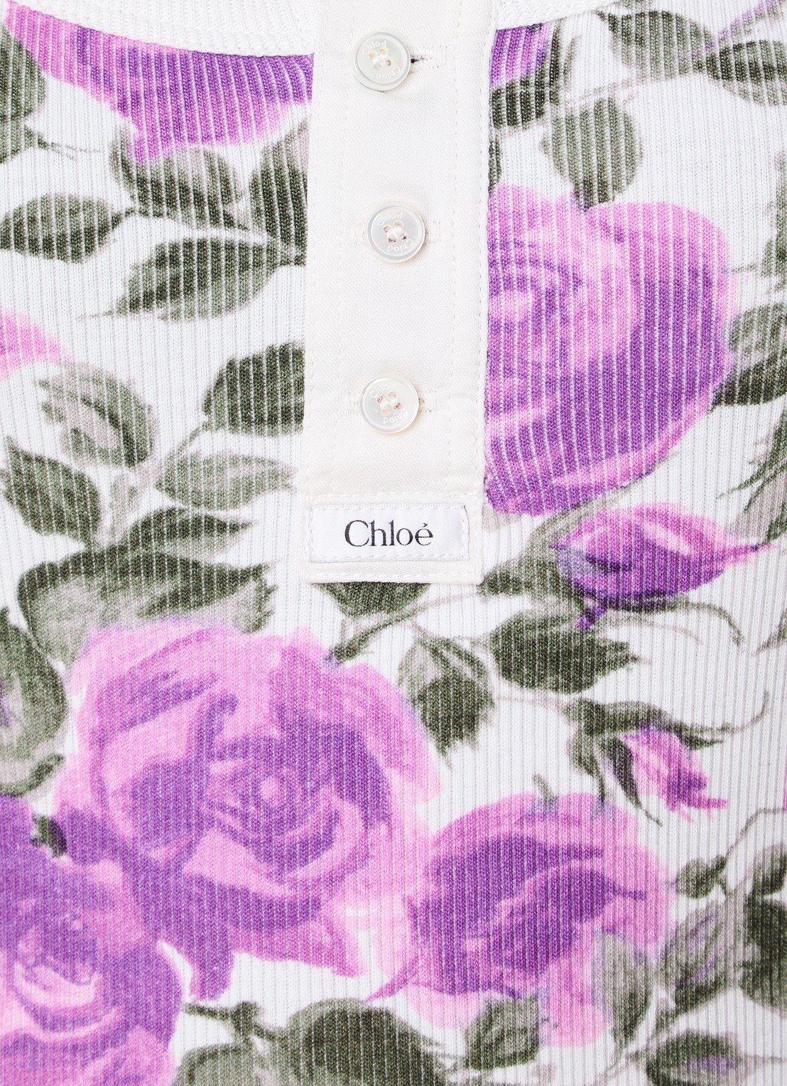 Chloé Top met bloemenprint - detail 4 paars