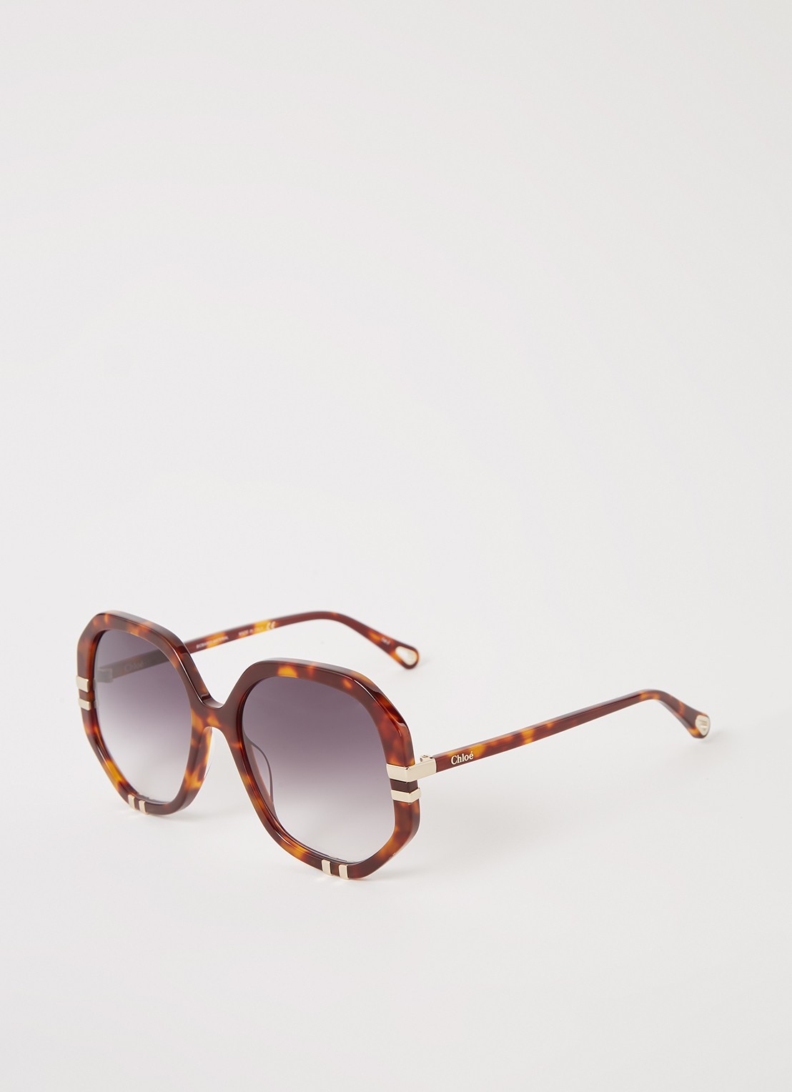Chloé West zonnebril CH0105S - voorkant bruin