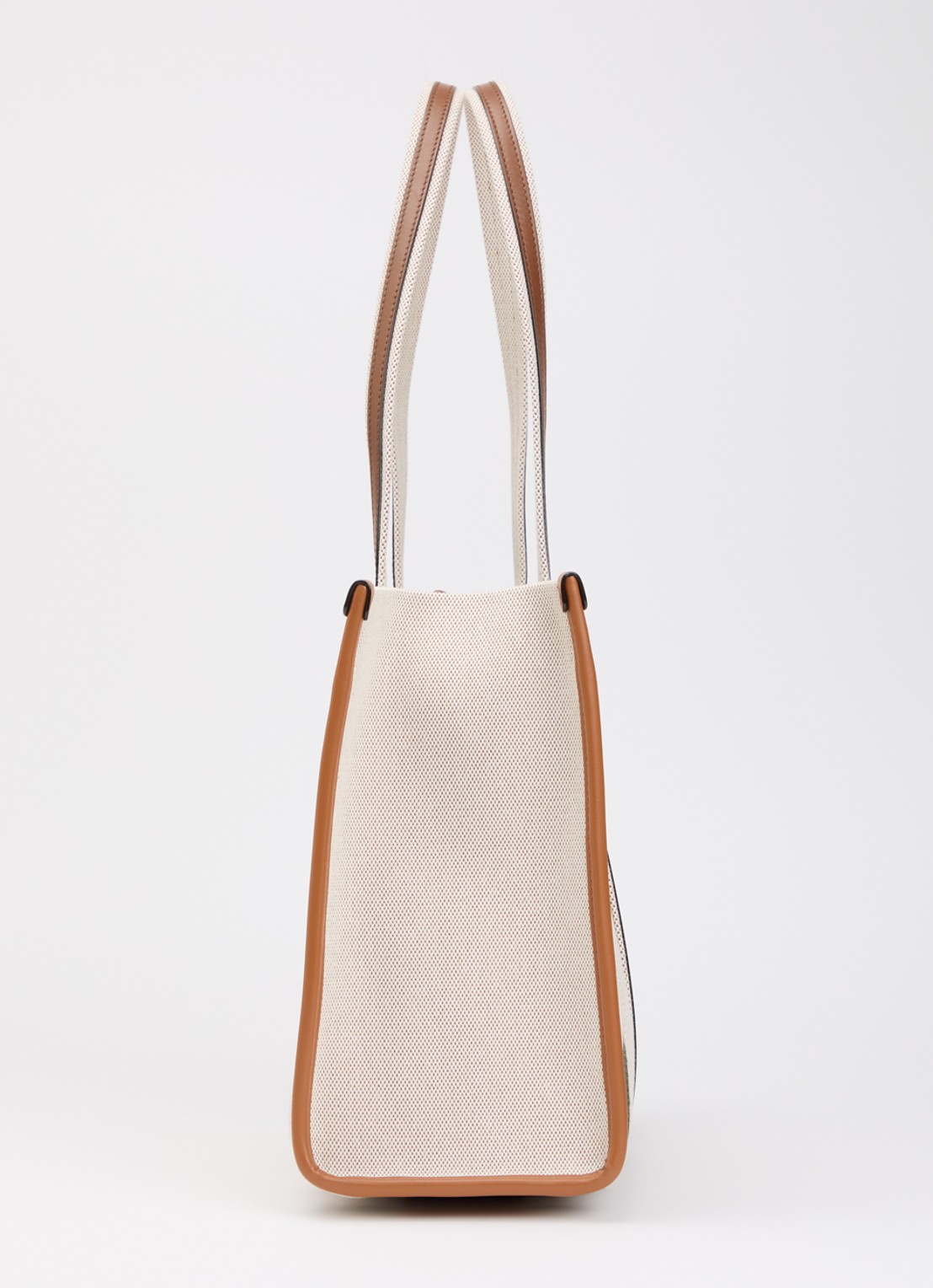Chloé Woody Loop Medium schoudertas van canvas met kalfsleren details - detail 3 beige