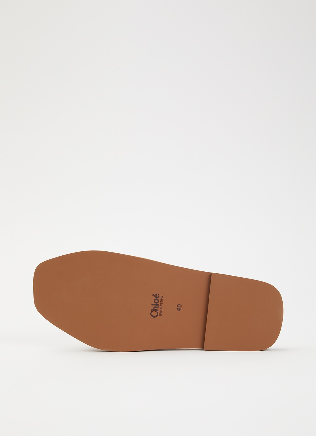 Chloé Woody slipper met logo - detail 5 camel