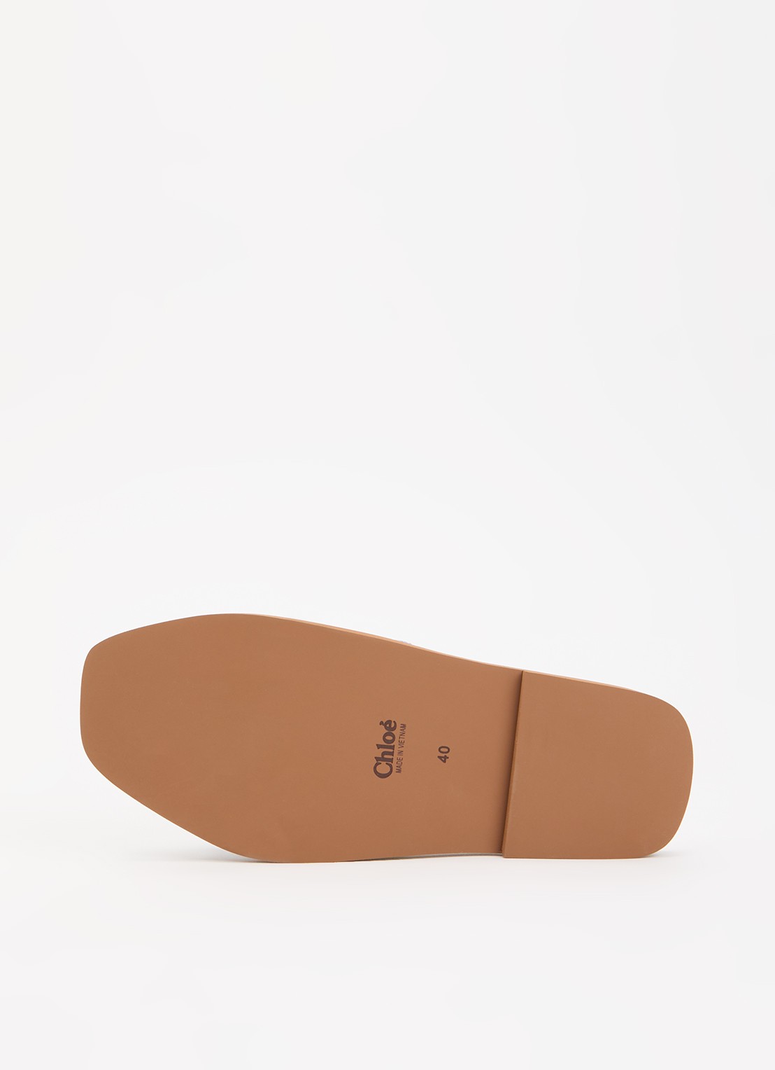 Chloé Woody slipper met logo - detail 6 blauw