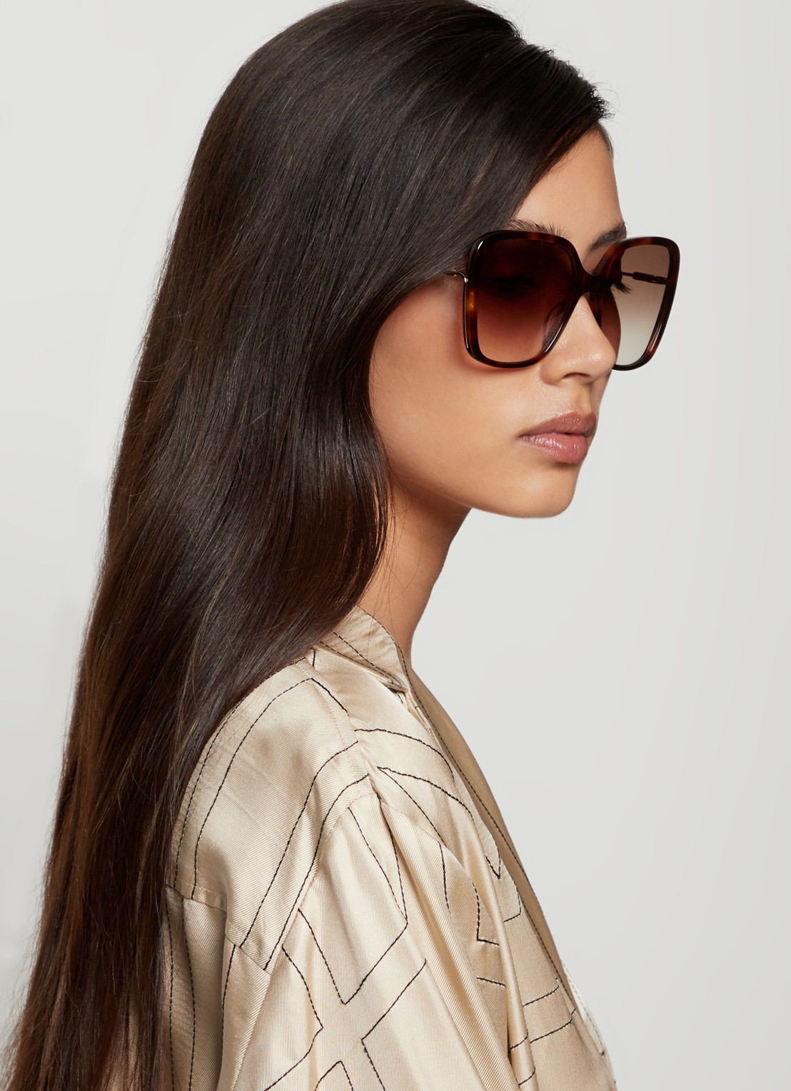 Chloé Zonnebril CH0173S - voorkant 2 bruin
