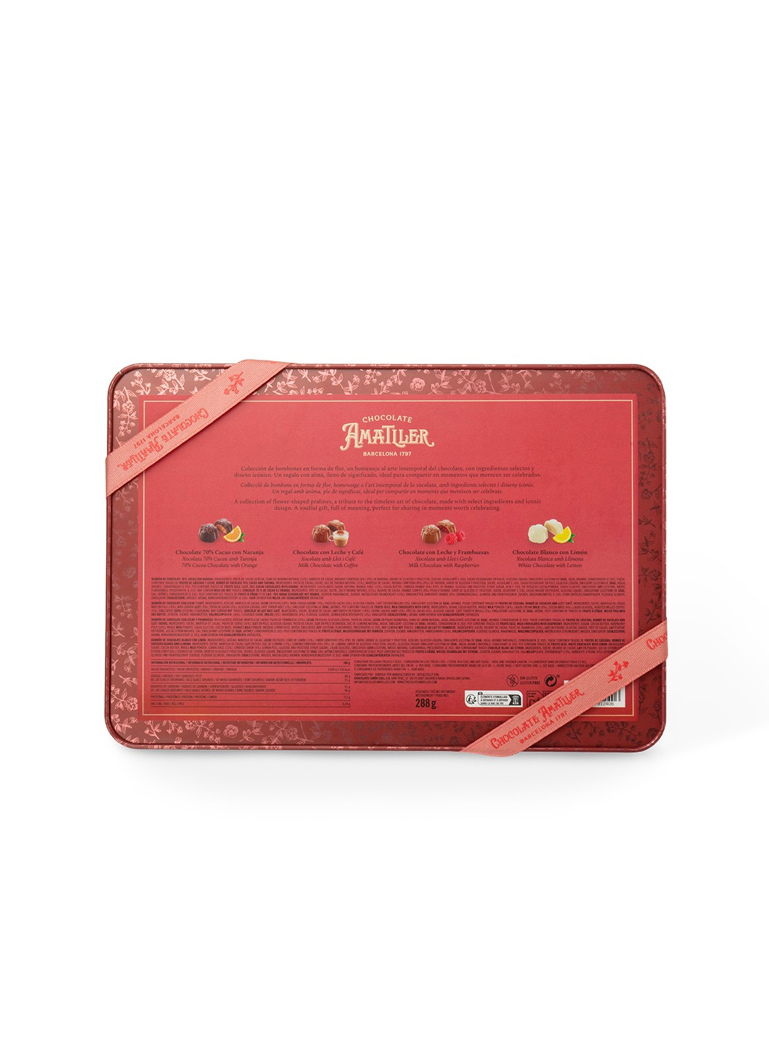 Chocolate Amatller Chocolade met fruit- of koffievulling in XL blik 288 gram - detail 3 undefined