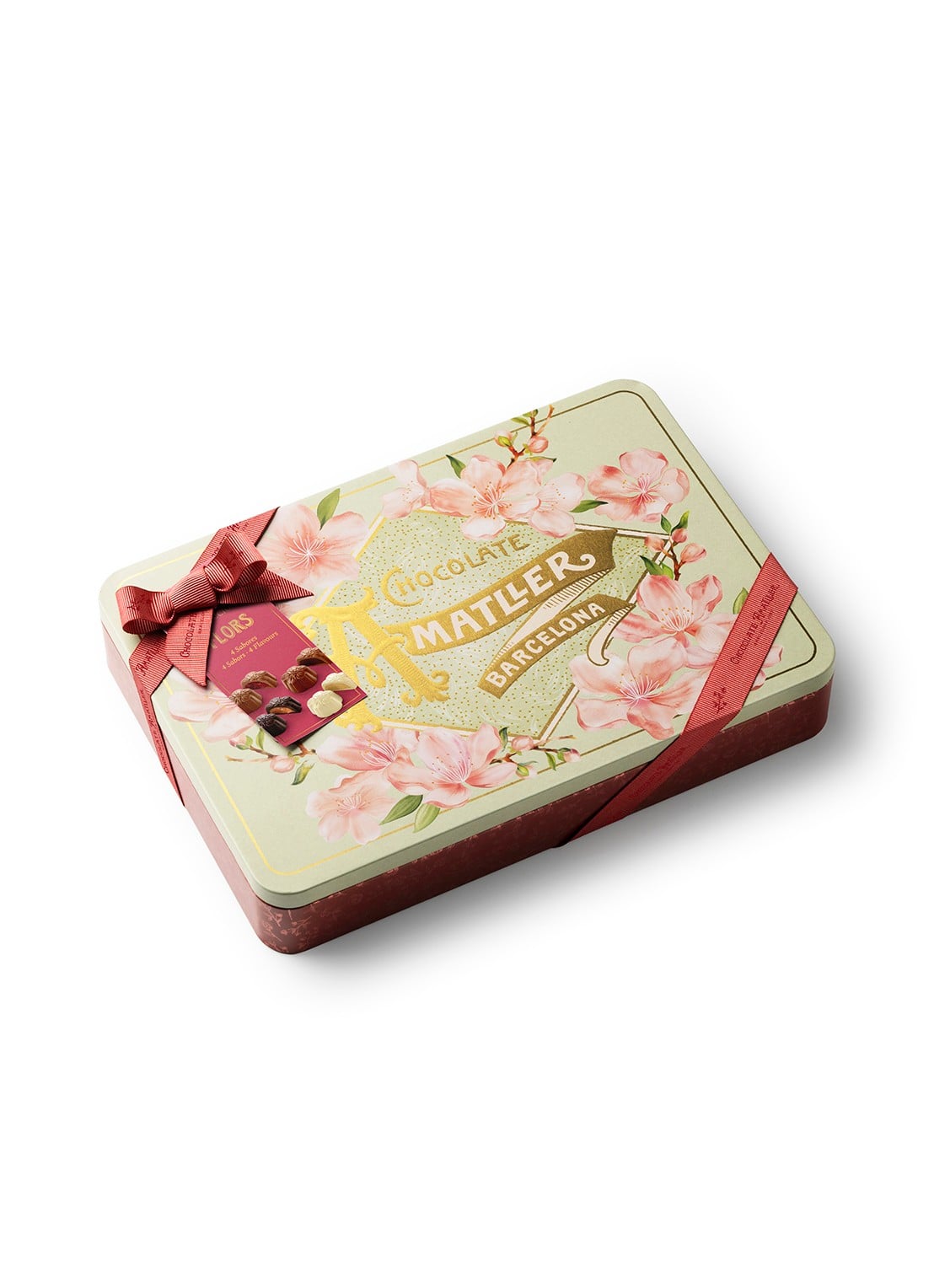 Chocolate Amatller Chocolade met fruit- of koffievulling in XL blik 288 gram - voorkant 2 undefined