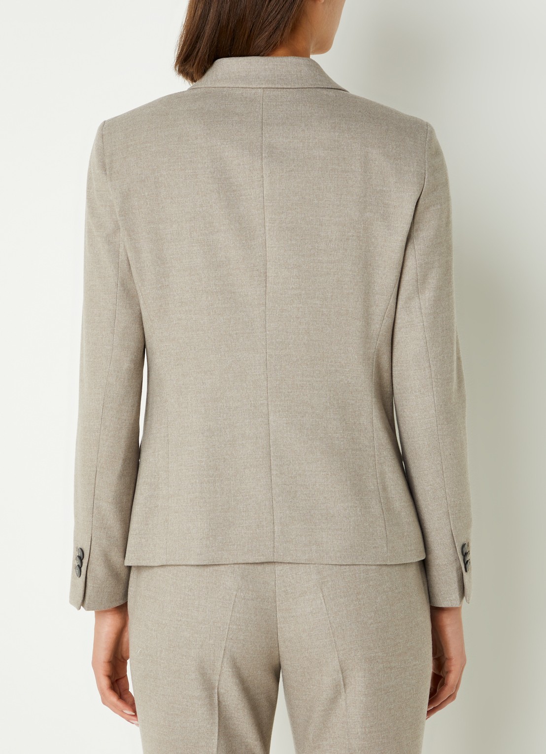 Cinque Ciboomi blazer met klepzakken  - achterkant donkerbeige