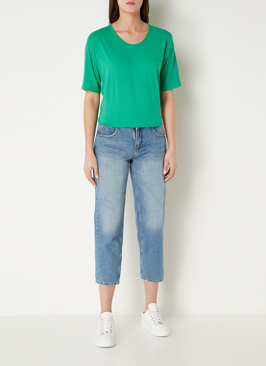 CINQUE Cilia T-shirt  - voorkant 2 groen