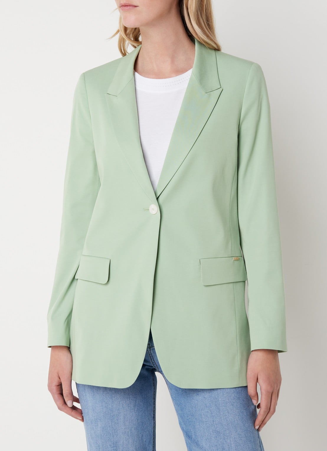 CINQUE Cilisa blazer  met klepzakken - detail 4 mosgroen
