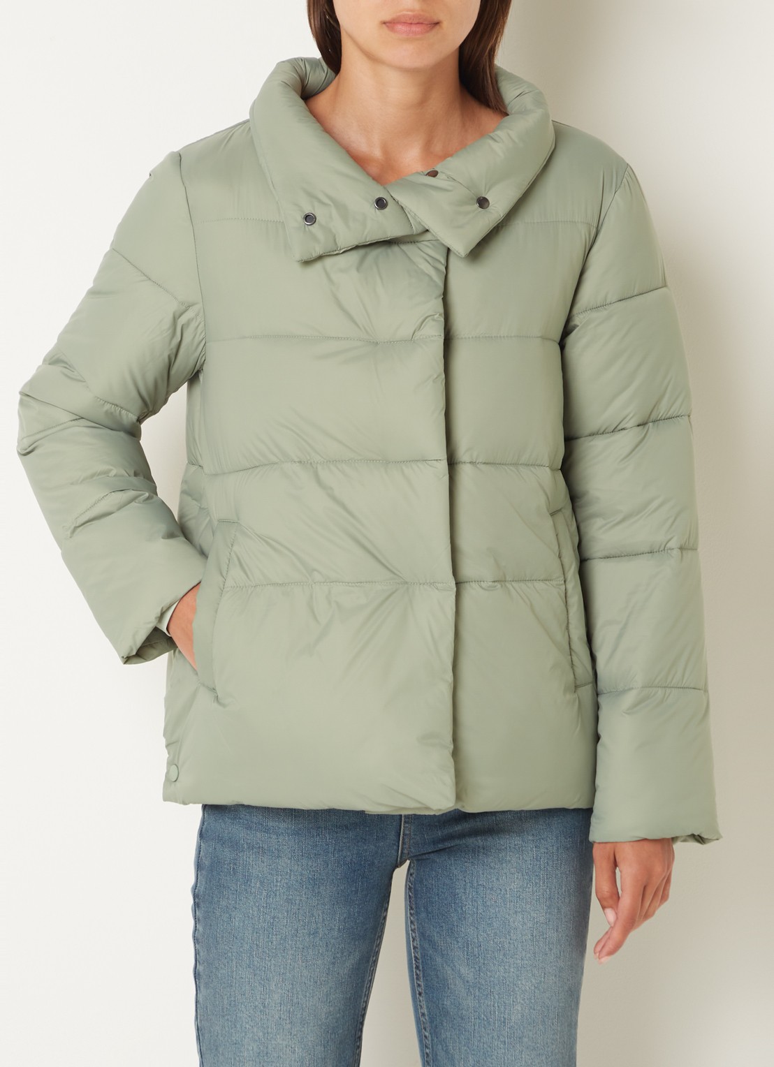 Cinque Cilulu puffer jas met donsvulling - detail groen