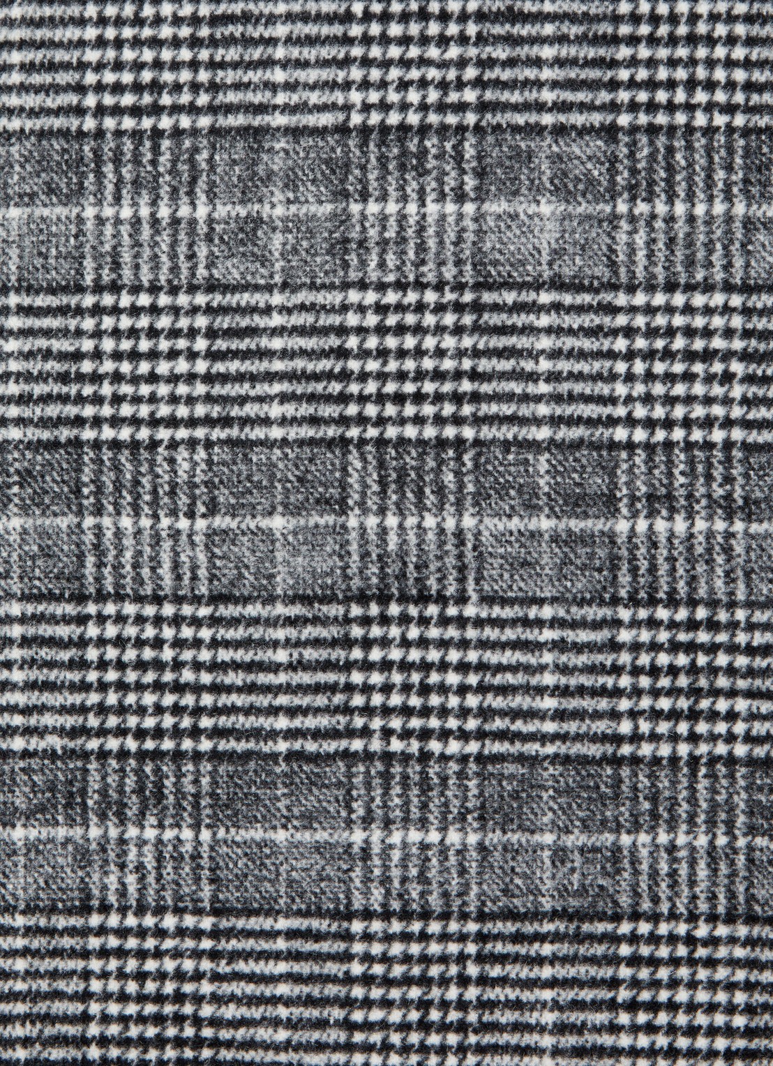 Cinque Cimaike cape in wolblend met ruitdessin - detail 5 zwart