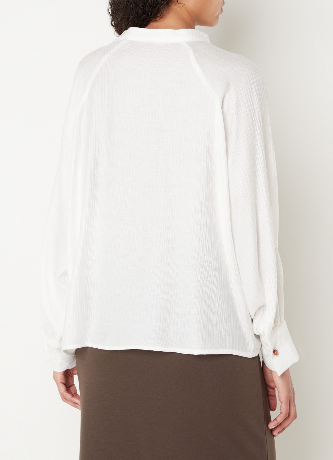 CINQUE Cipalmino oversized tuniek  met structuur - achterkant 2 wit