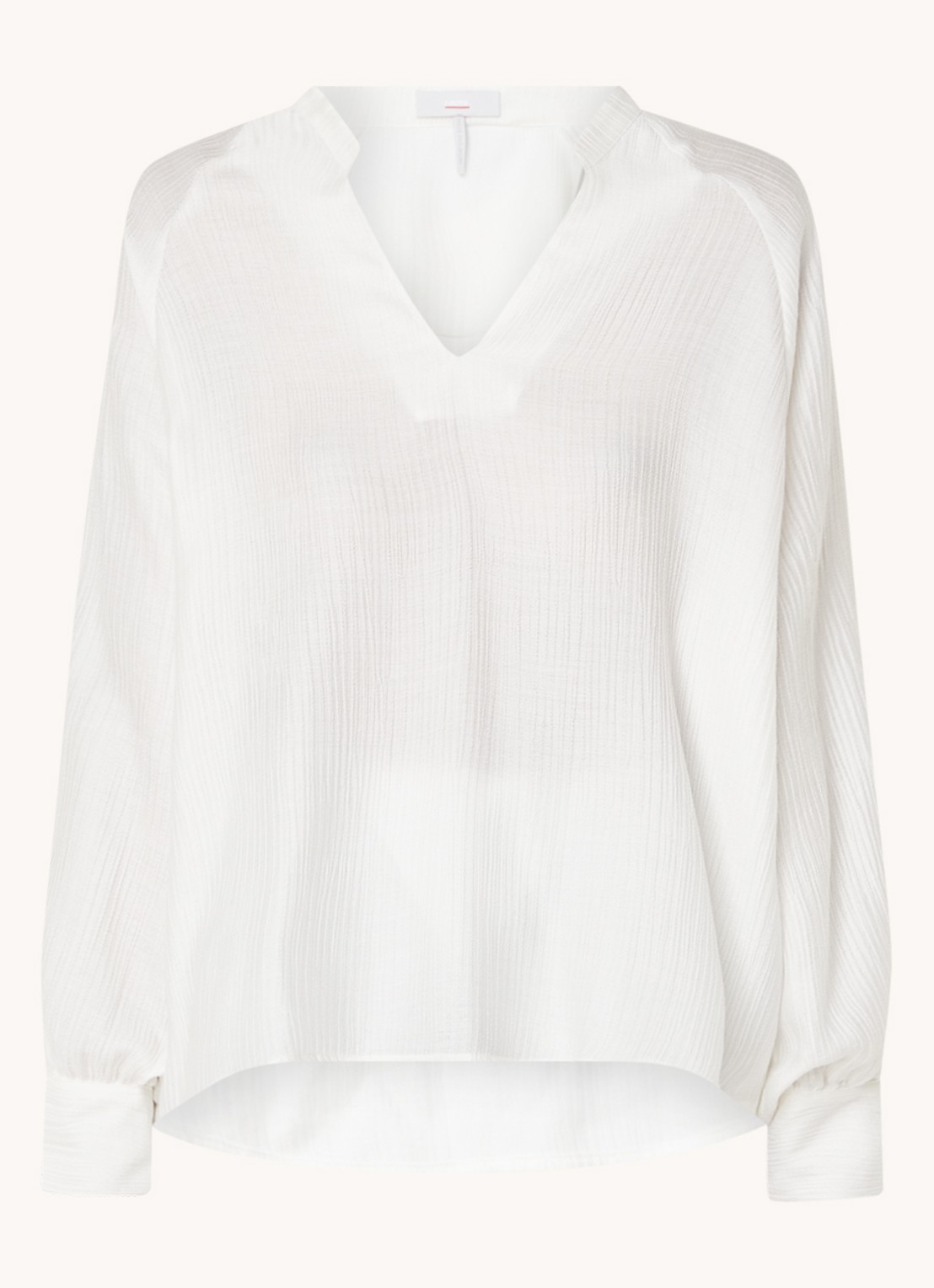 CINQUE Cipalmino oversized tuniek  met structuur - voorkant 3 wit