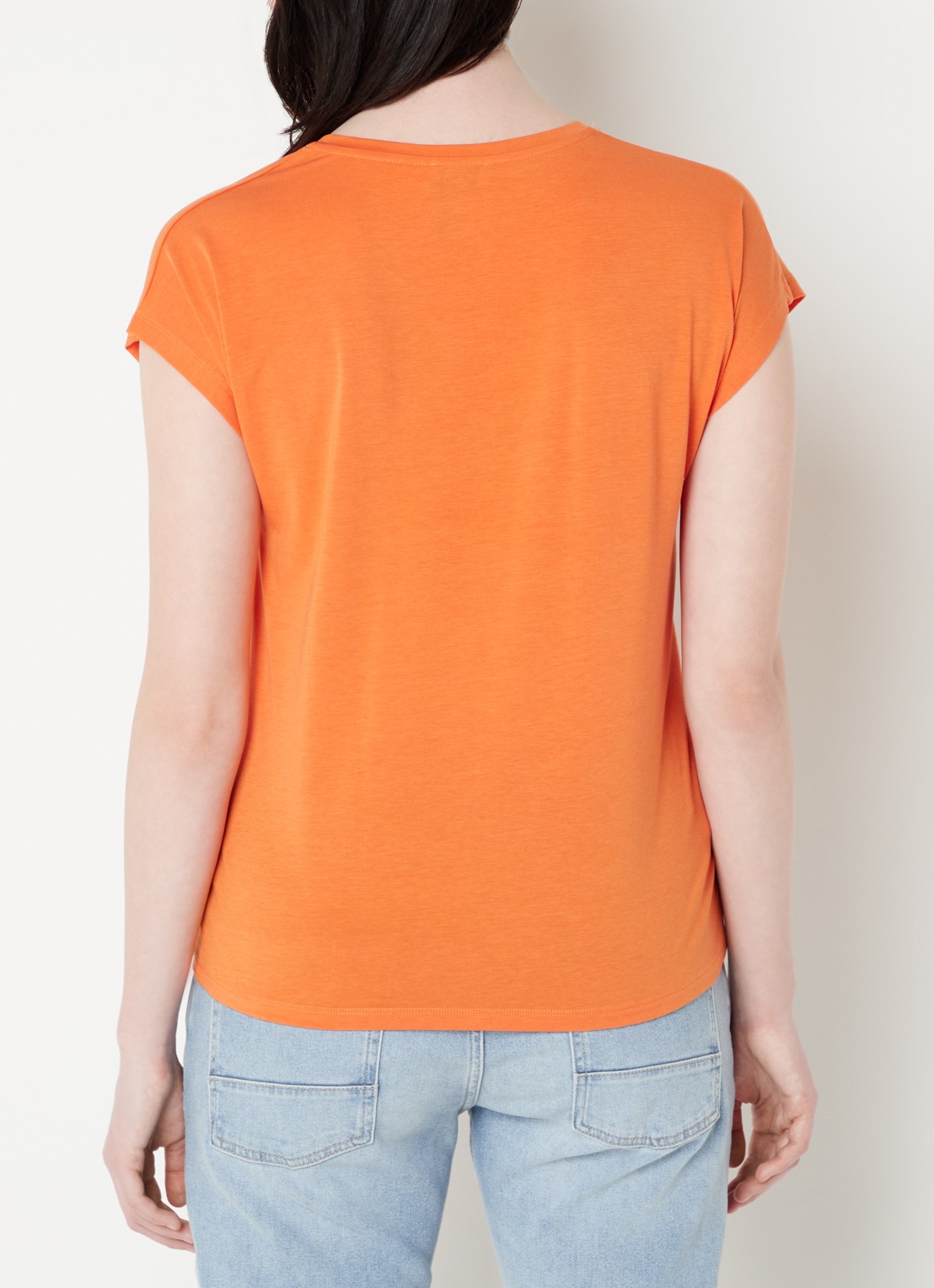 CINQUE Citwist T-shirt  - achterkant 4 oranje