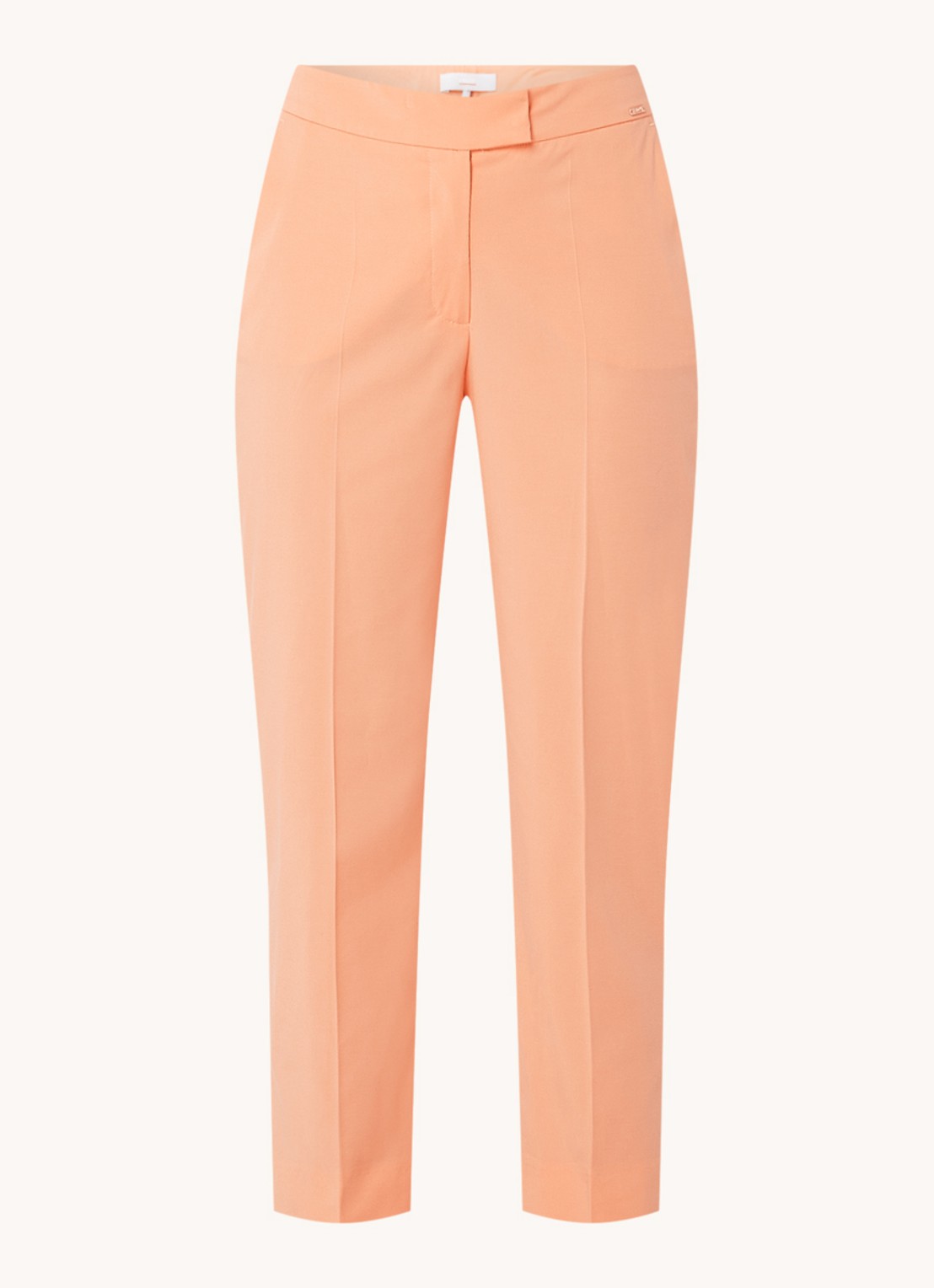 CINQUE Hennes high waist tapered fit pantalon met steekzakken - voorkant 3 lichtoranje