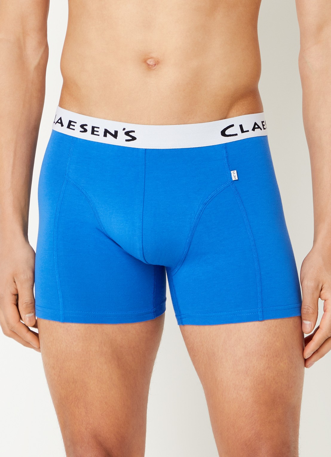 Claesen's Boston boxershorts met logoband in 3-pack - detail 2 kobaltblauw
