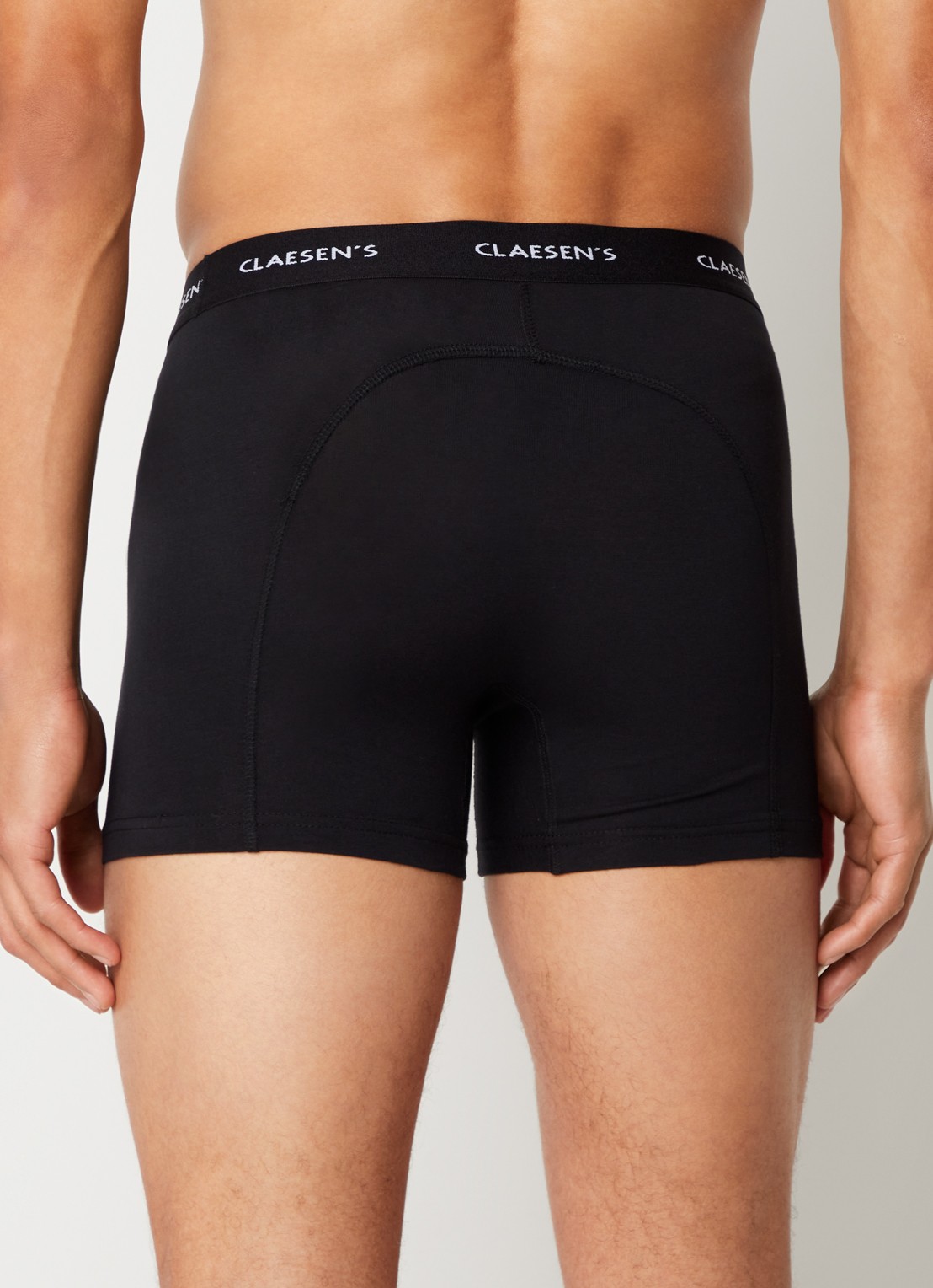 Claesen's Boxershorts in 3-pack  - achterkant 2 zwart
